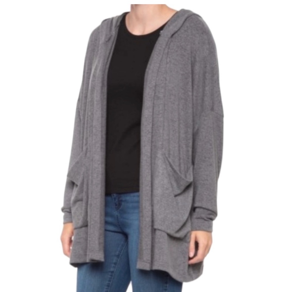So soft open front oversized cardigan